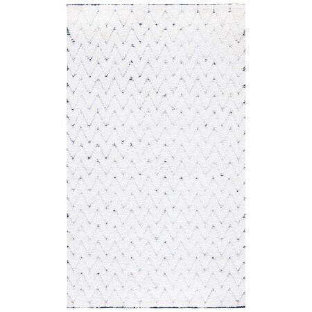 Safavieh 8 x 10 ft. Casablanca Flat Weave Rectangle Area Rug Ivory & Navy CSB326A-8